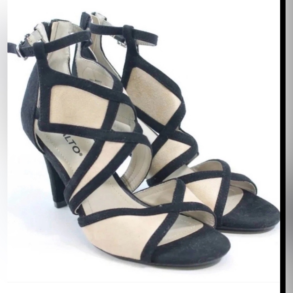 Rialto Women's Ria Dress Heels Black Suedette Size 7 NWOT